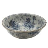 Large ceramic wash bowl with gilt and floral decoration