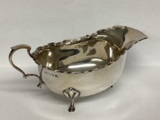 A Sterling Silver sauce boat, by Atkins Brothers, Birmingham, 1928, 100g