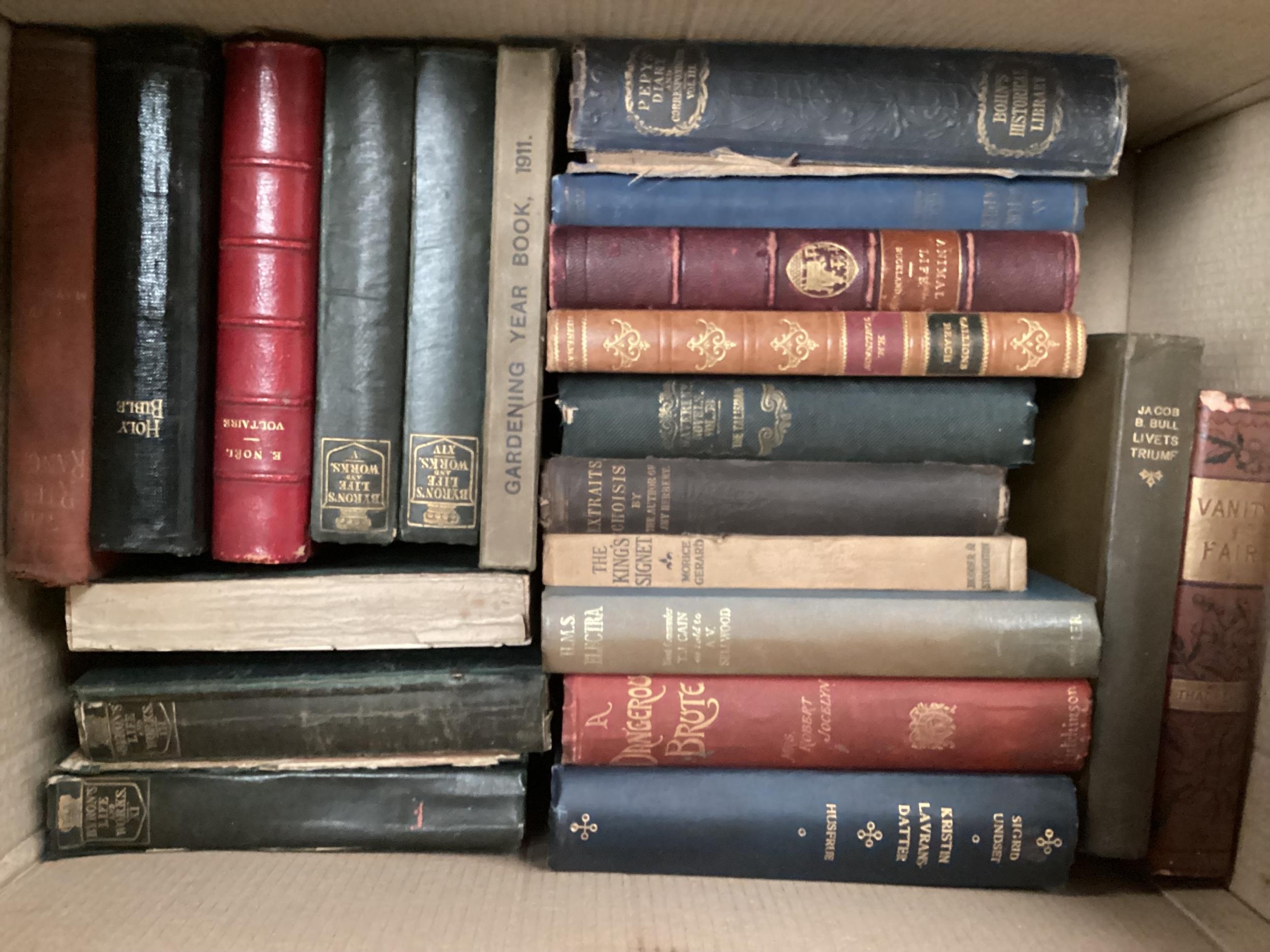 A Miscellaneous collection of C19th/C20th works of fiction and reference to include Shakespeare