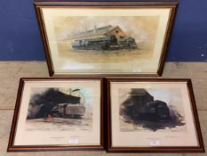 A pair of Limited Edition David Shepherd prints, each signed in pencil, and one other (3)