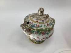 A collection of ceramic items to include a Staffordshire tea set and Imari pattern vase(AF) and