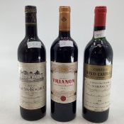 3 x bottles, Chateau Boyd-Catenac, Chateau Lafon-Rouche, Chateau Triano
