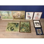 A quantity of decorative pictures and prints