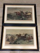 Alfred Stutt, Cart horses, 38cm x 63cm