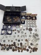 A collection of 19th/20th century UK coinage together with sterling silver and commemorative