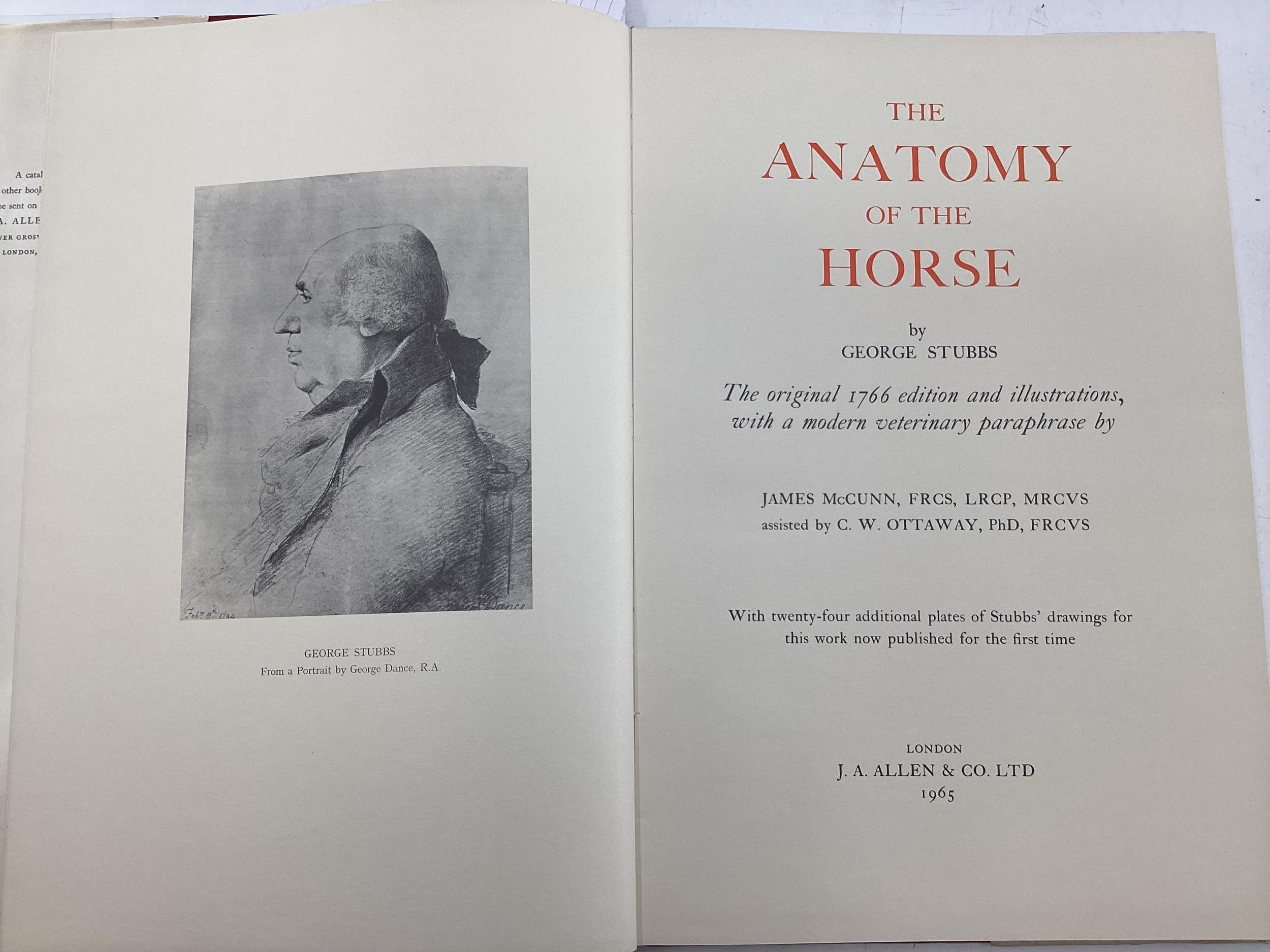 The Anatomy of the Horse by Stubbs J.Allen and Co 1965 and one other. - Image 2 of 9