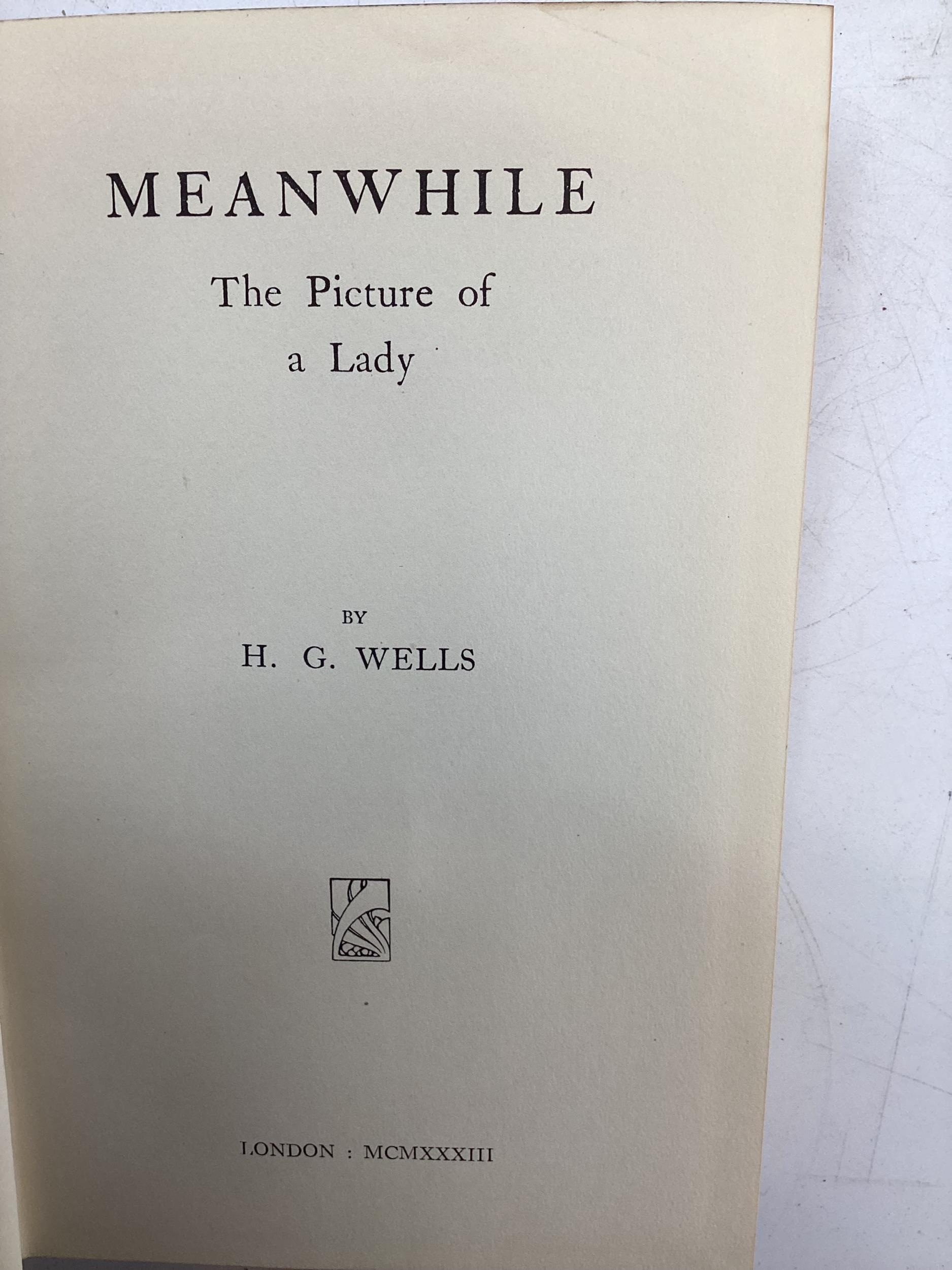 The works of HG Wells in 10 volumes and 4 volumes of Lytton's novels. - Image 7 of 9