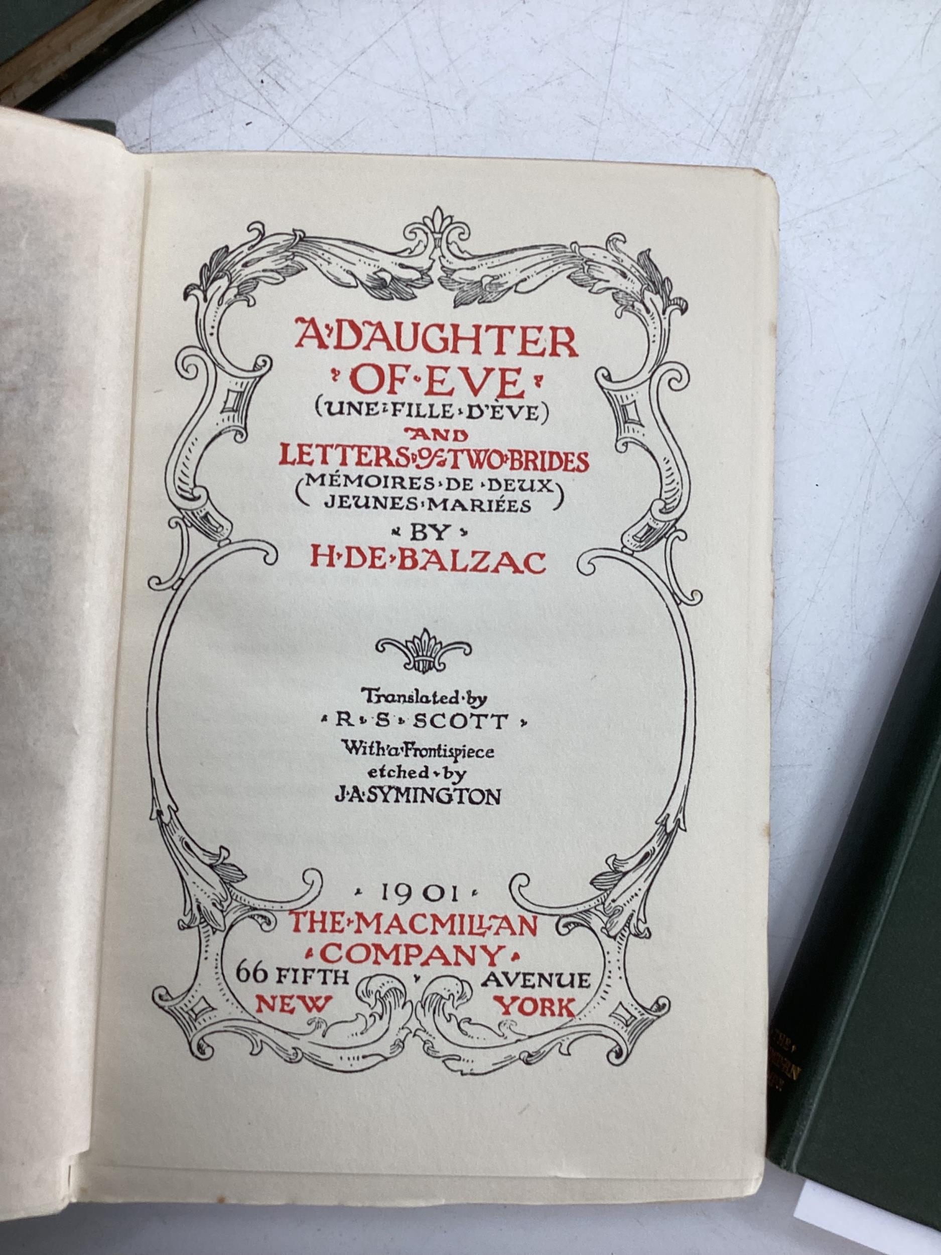 The Works of Honore de Balzac 1901 Pub. The Macmillan Company. In 40 volumes. - Image 5 of 7