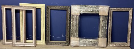 Six Various picture frames, all approx 74cmHx43cmW