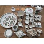 Large collection of Portmerion ceramic items to include tea pots, coffee pots and large bowls