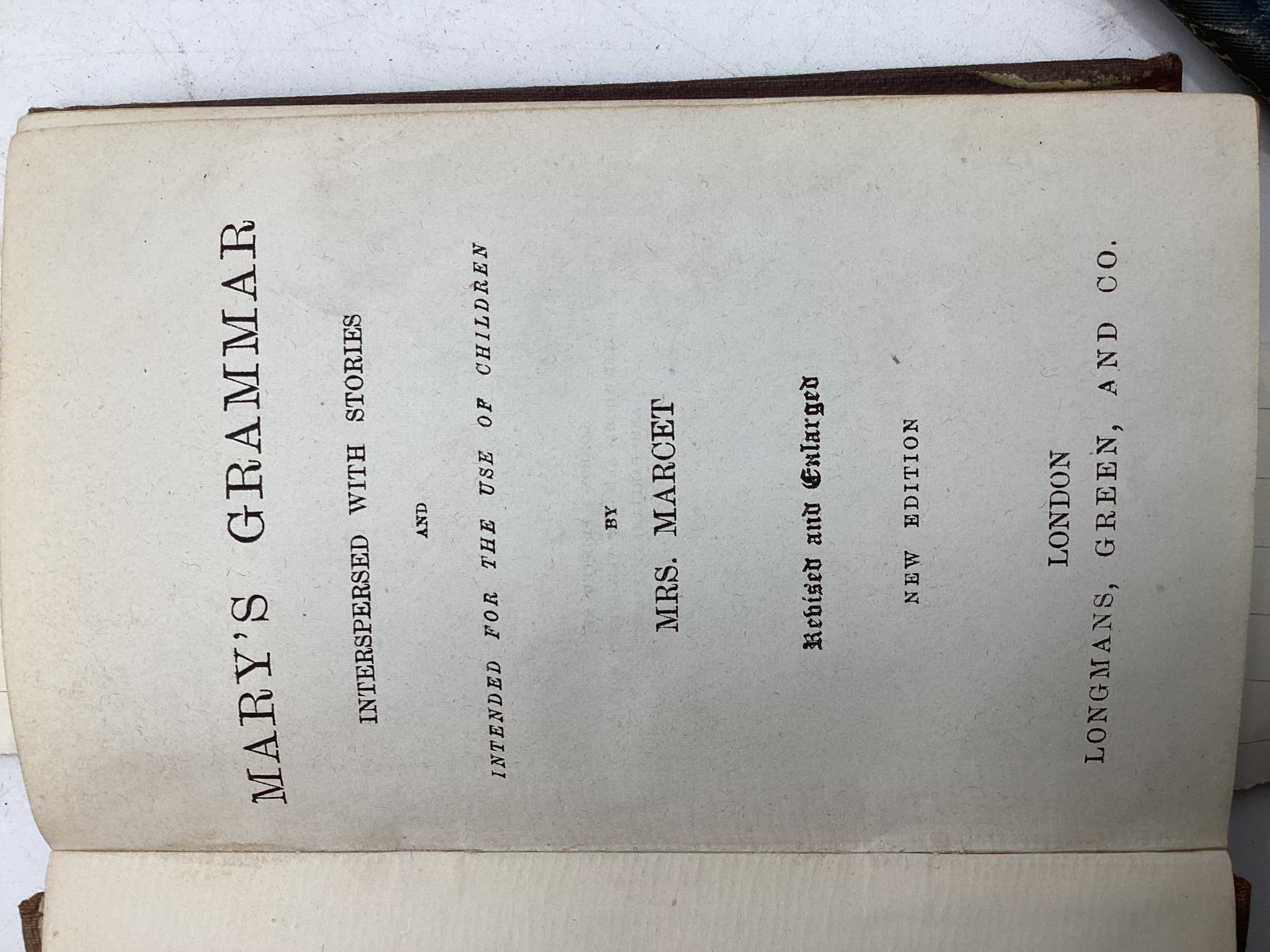 A collection of books relating to Grammar. To Include Mary's Grammar by Mrs Marge, Johnsons - Image 12 of 15