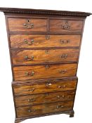 Chest on Chest, Unstained Mahogany pieces, from a deceased estate, a gentleman who was furniture