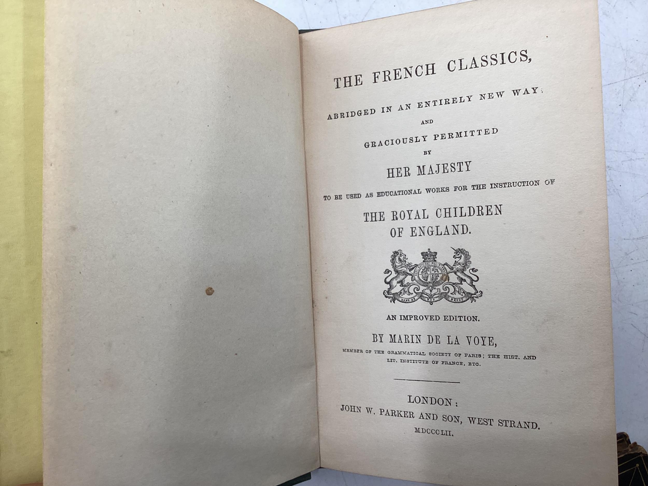 A collection of books, French, German language to include Methode du Blason pub 1626, Theatre de - Image 10 of 14