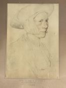 framed and glazed print of a half portrait of a nurse, title to mount 'Windsor Castle Series', '