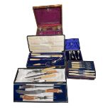 A collection of silver plated flatware to include kings pattern part service, boxed sets etc.