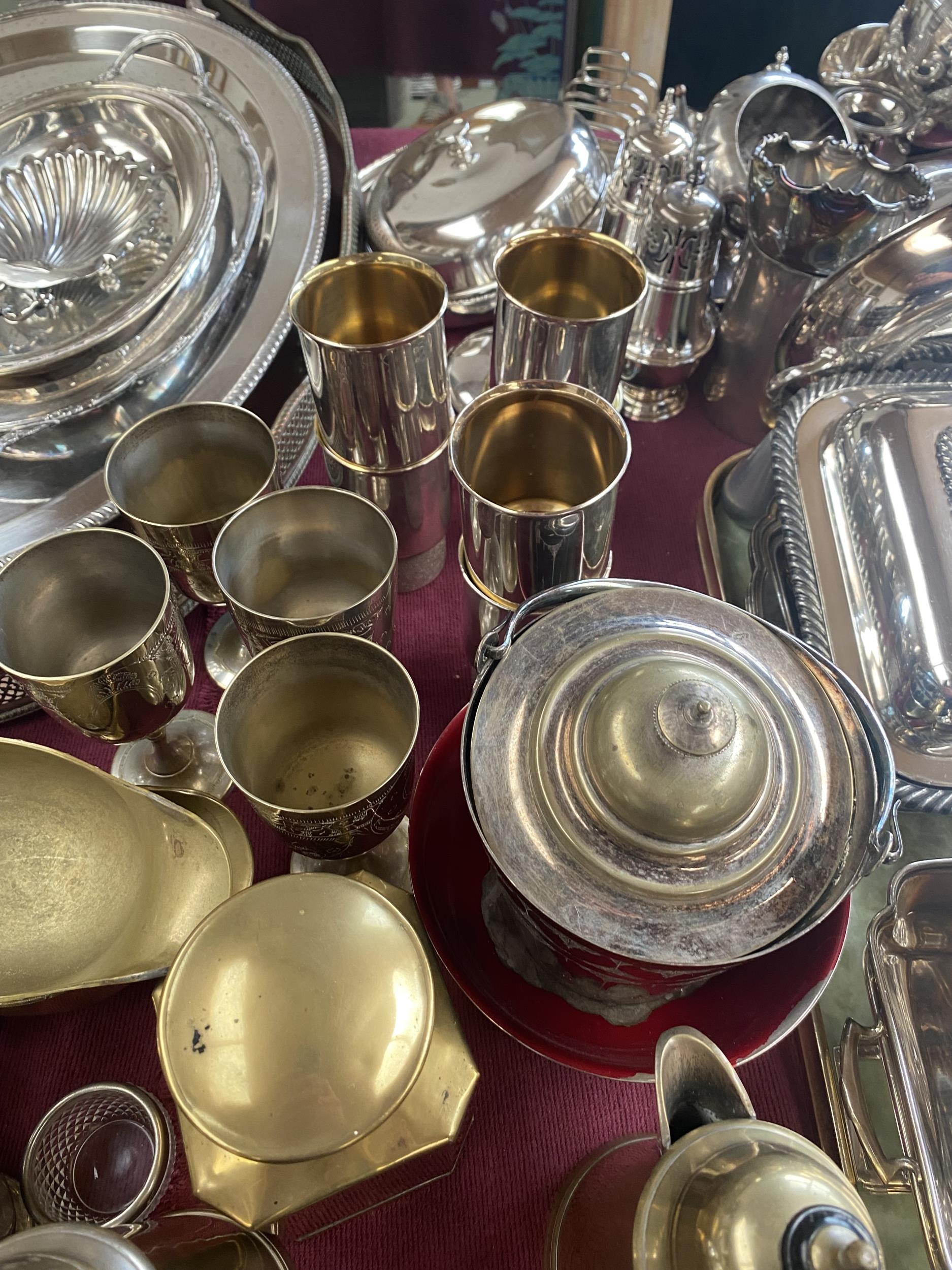A large collection of electroplated wares. - Image 2 of 3