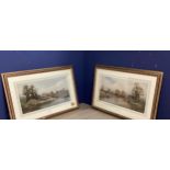 WALTER GOLDSMITH, 1860-1930, Pair Watercolours, of Streatley, and Goring, both signed lower left, in