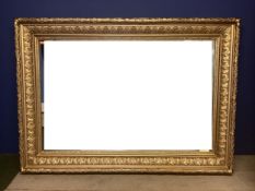 A large gilt framed mirror, overall 172cmW x 123cmH