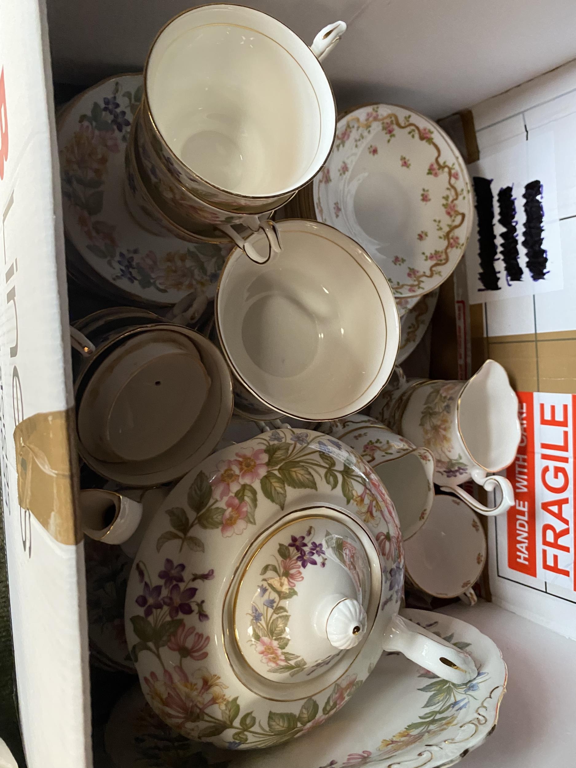 Two part tea sets, Paragon Country Lane, and Crown Staffordshire, and a quantity of other china - Image 10 of 12