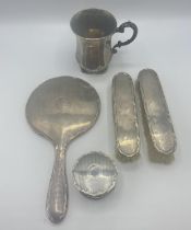 A collection of sterling silver items. Various dates and makers.