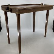 A Mahogany small folding table/tray