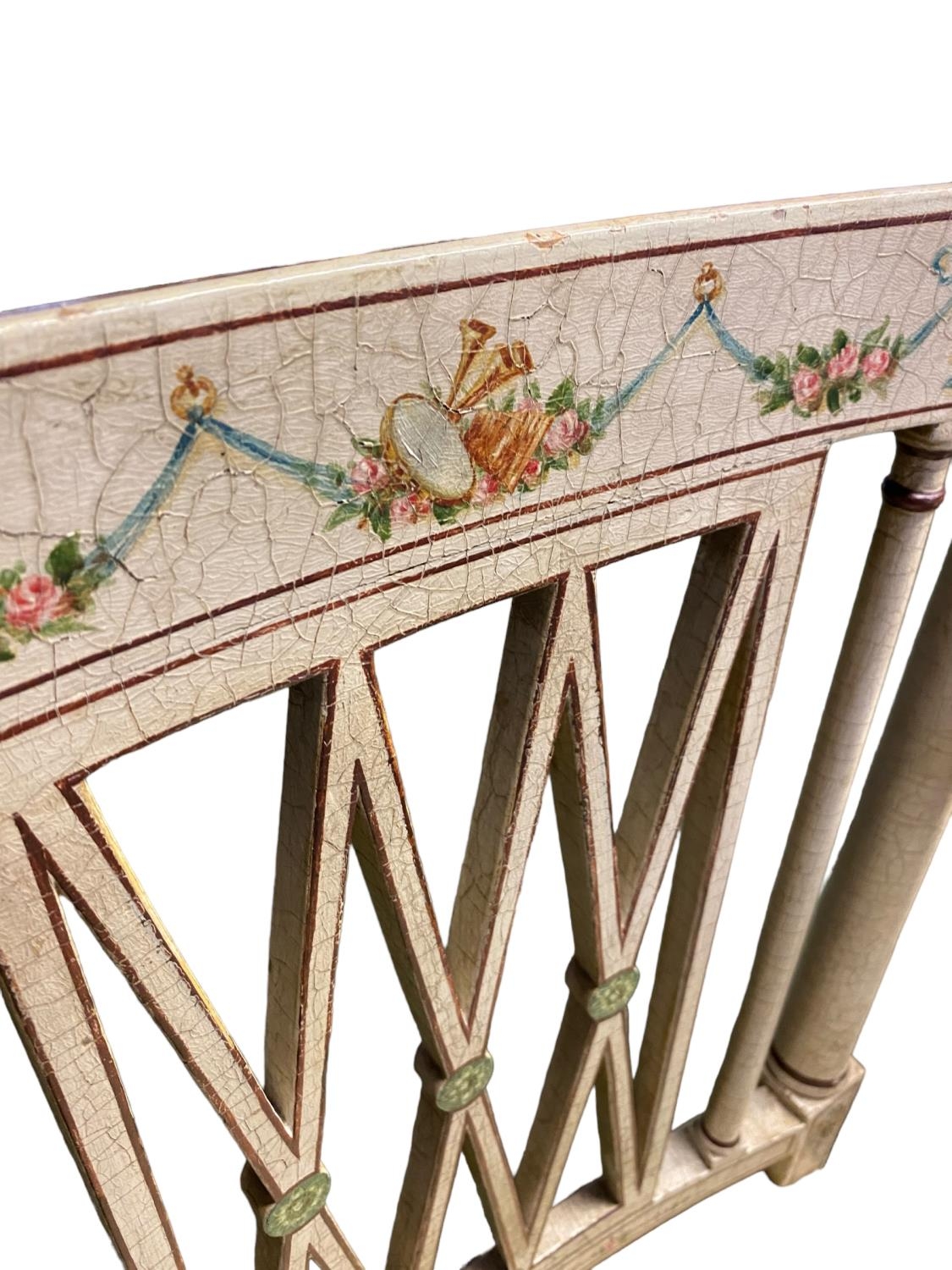 A set of six Regency painted salon armchairs, 91cm H 53.5 cm W, seat depth 47.5 cm - Image 9 of 10