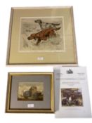 George Vernon Stokes 1873-1954, English and Irish Setters, Limited Edition Colour etching, ?/75