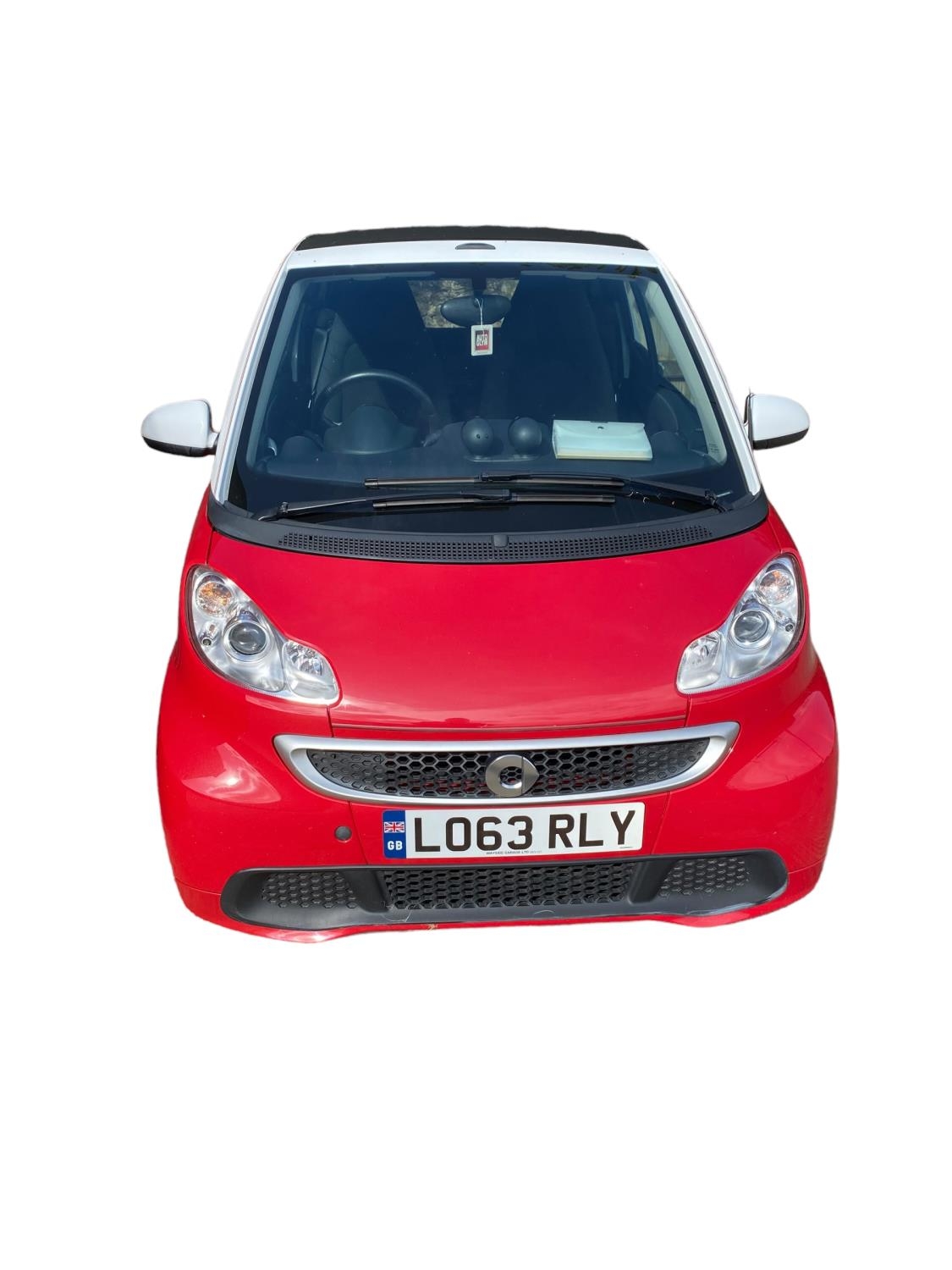CAR: registration: LO63 RLY A red convertible automatic smart car, from a local deceased estate. - Image 5 of 15
