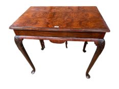 Three items of furniture to include: a side table, demi lune and drop leaf, 81cm wide x 79cm high ,