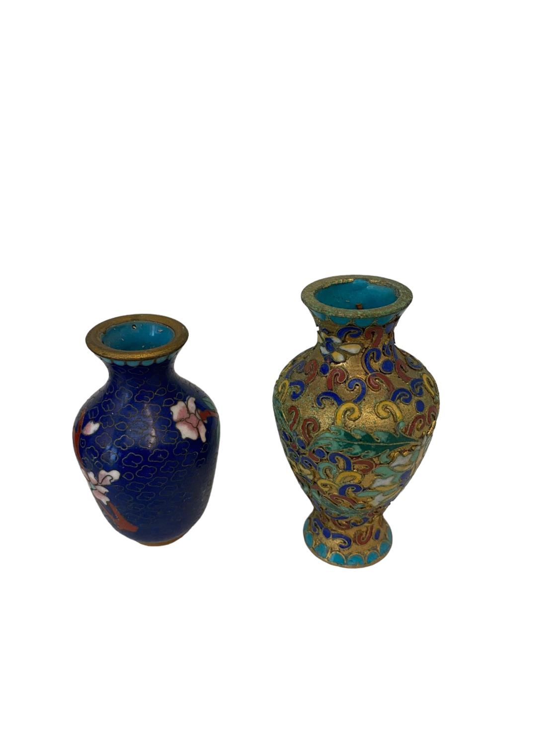 A set of eight miniature cloisonne bottles, in presentation box - Image 6 of 11