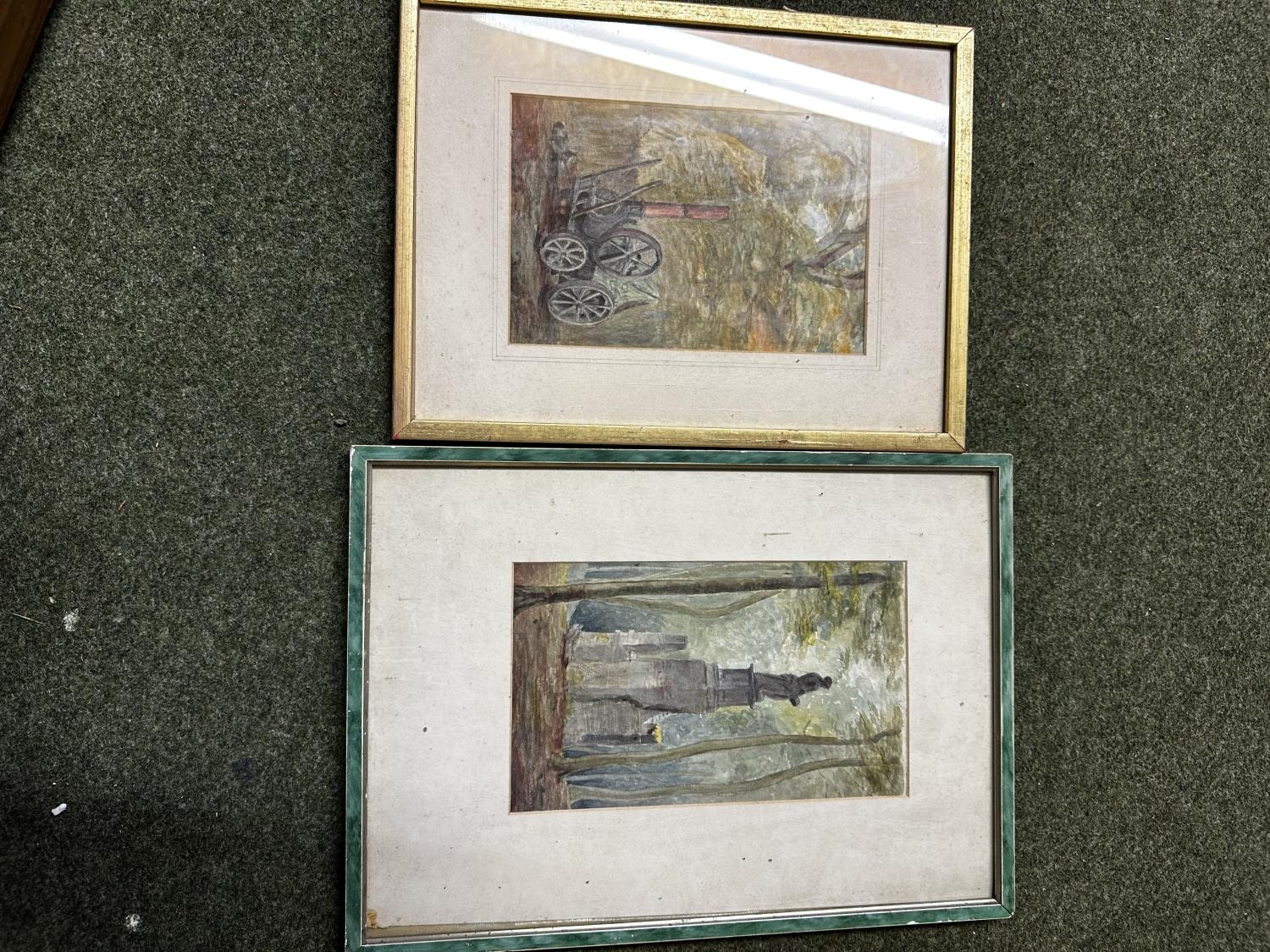 Quantity of general pictures and prints, including two watercolours signed Marcus Adams and two - Image 8 of 11