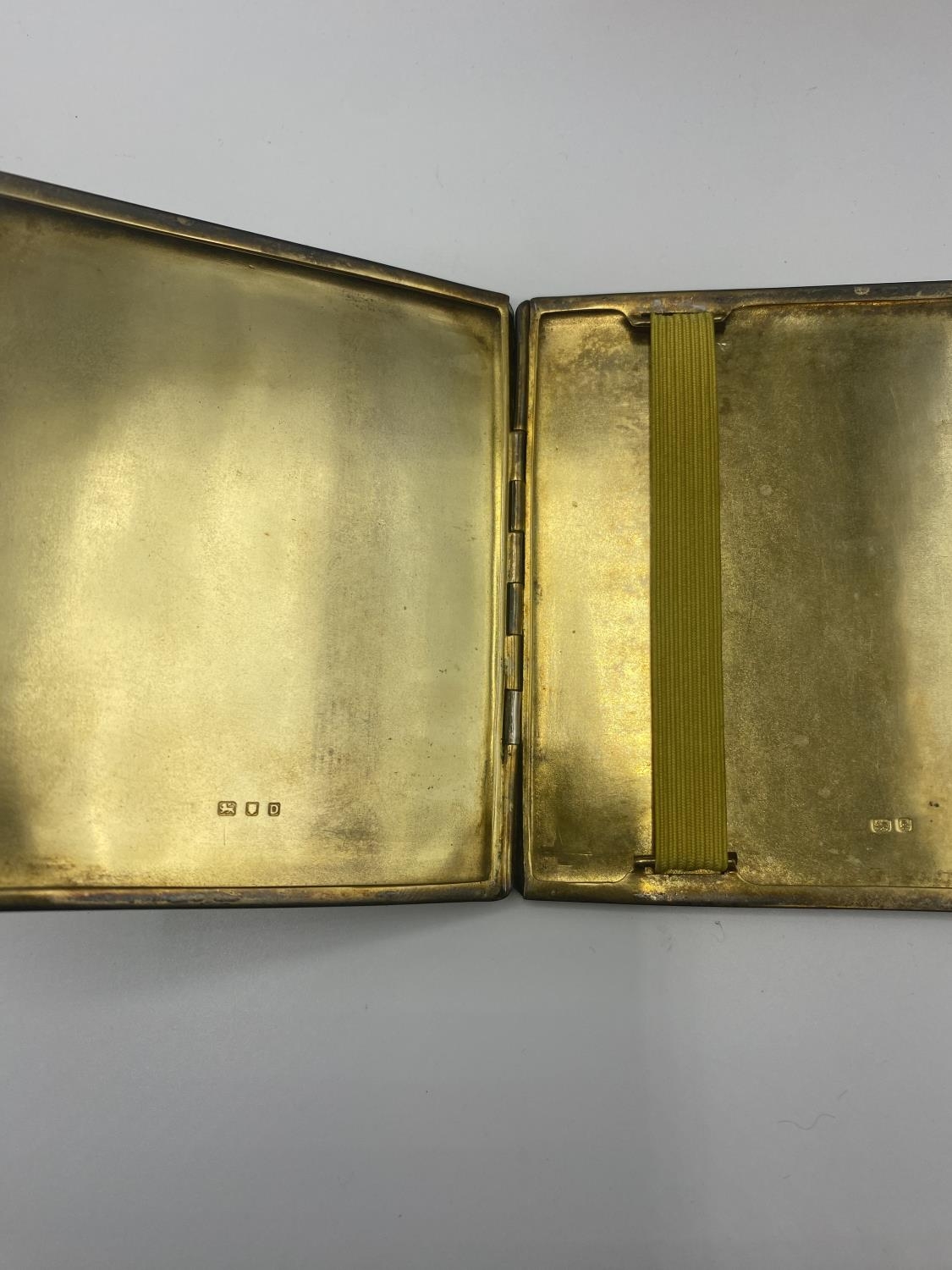 A sterling silver cigarette case together with WWI medals to Capt EF Davis, WWII medals and - Image 9 of 9