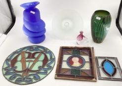 Collection of C20th Venetian style glassware together with Karlin Rushbrooke vase, Ditchfield etc
