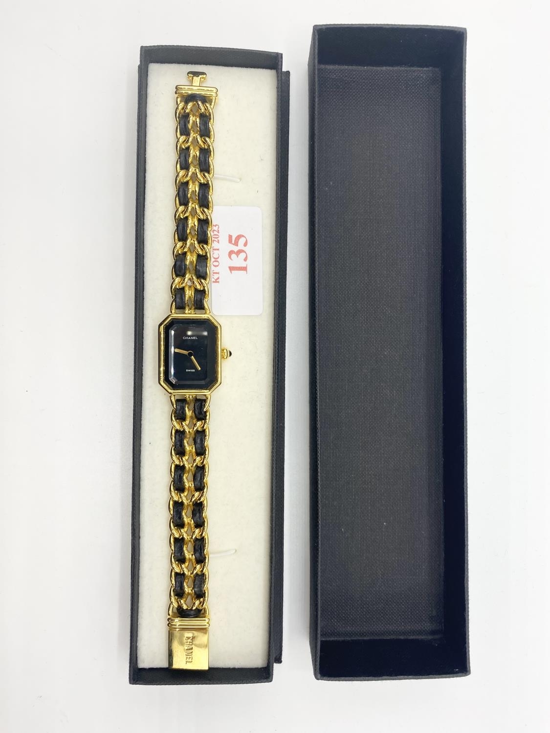 A Chanel ladies gold plated wristwatch. - Image 3 of 7