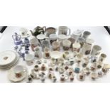 Quantity of Goss crested China ware, and Commemorative memorabilia mugs, and a Copeland Spode