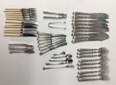 A collection of white metal cutlery (46 pieces)