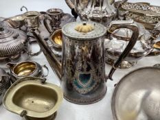 A collection of silver plate (no flatware. flatware is in lot 84)