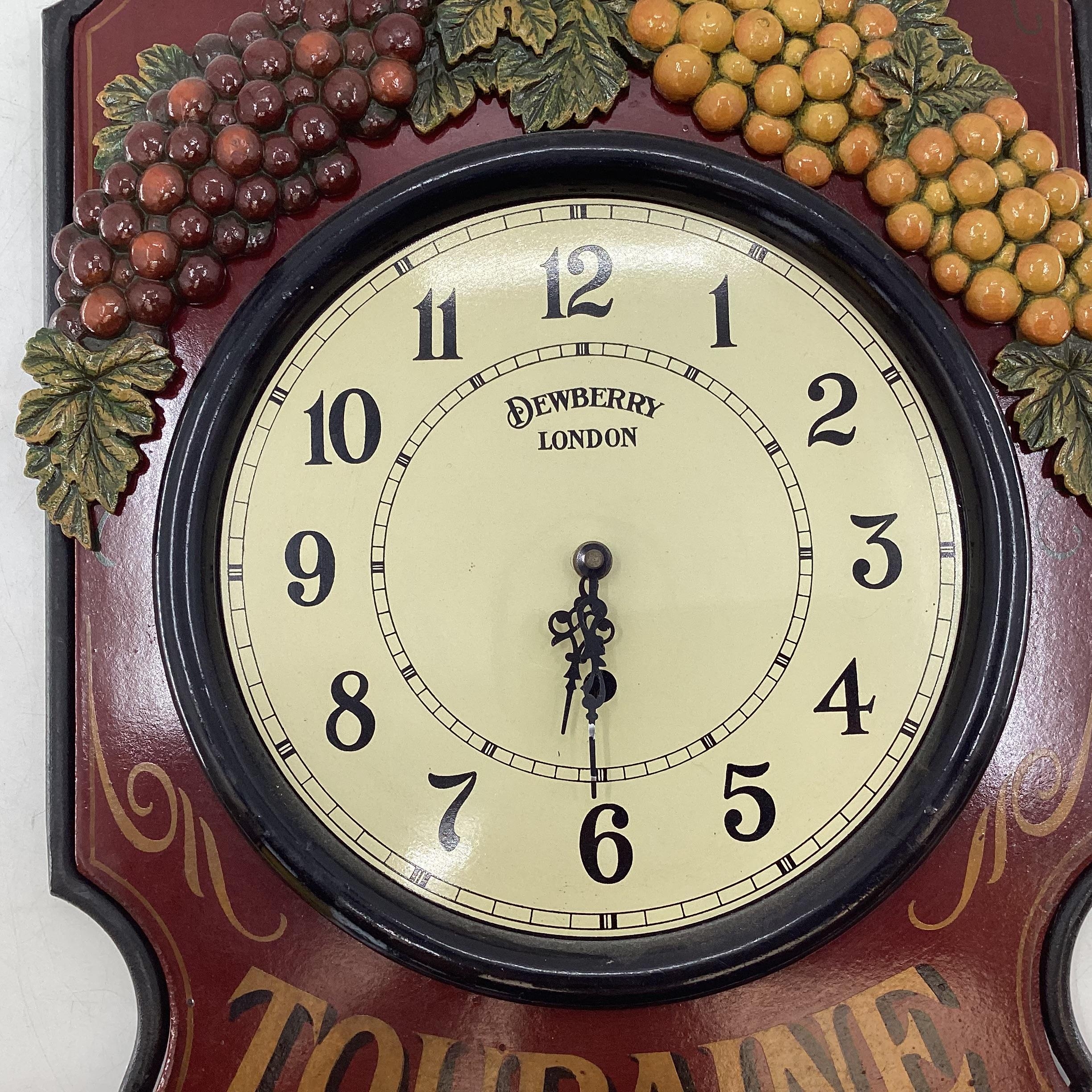 A Chinon Touraine and metal wall clock by Densbury of London 77cm - Image 2 of 7