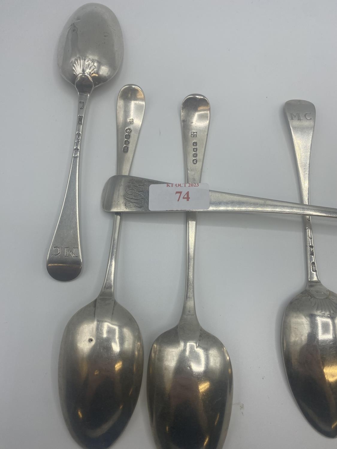 A collection of sterling silver flatware Various dates and makers. 317g - Image 5 of 5
