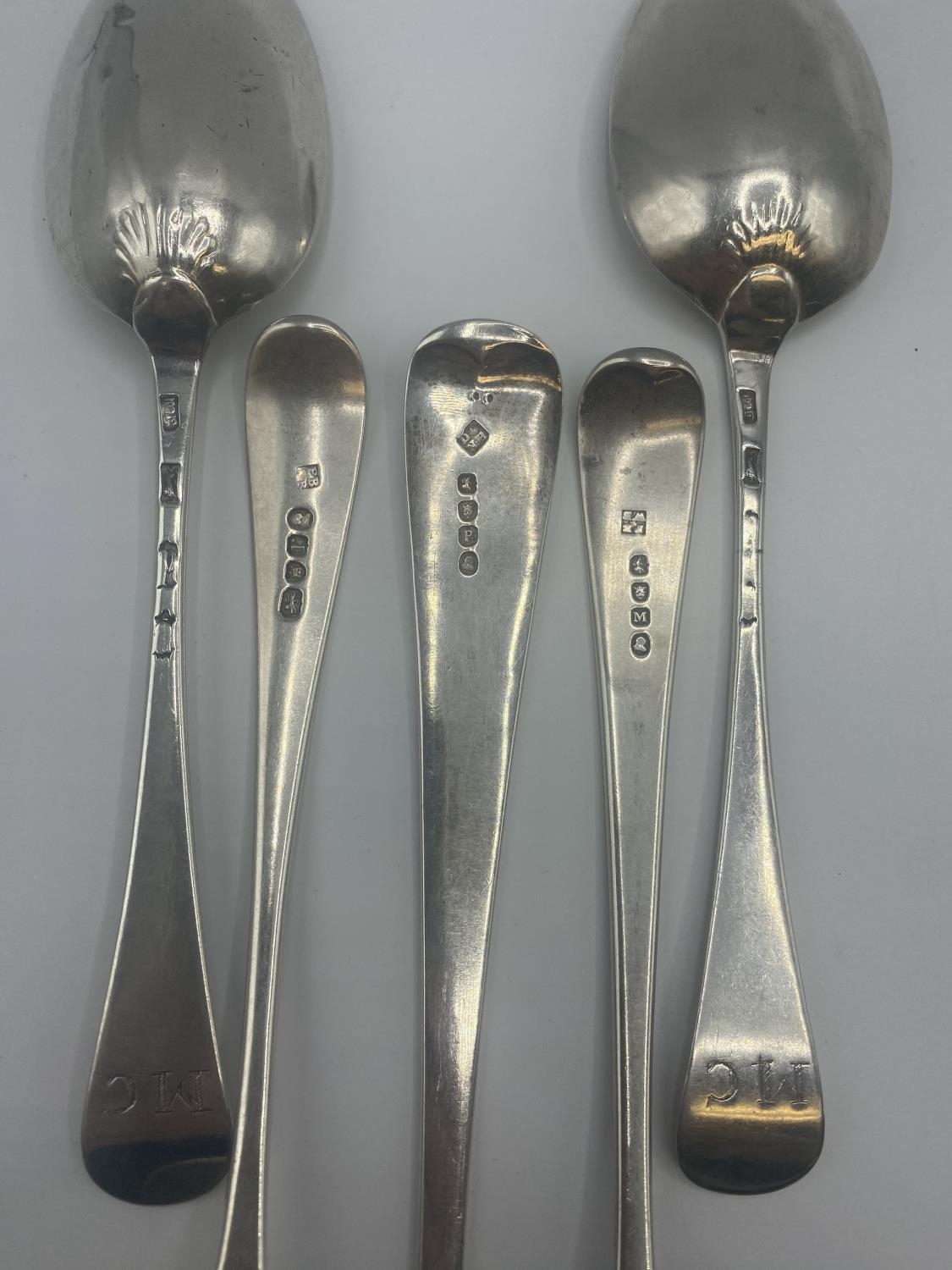 A collection of sterling silver flatware Various dates and makers. 317g - Image 3 of 5