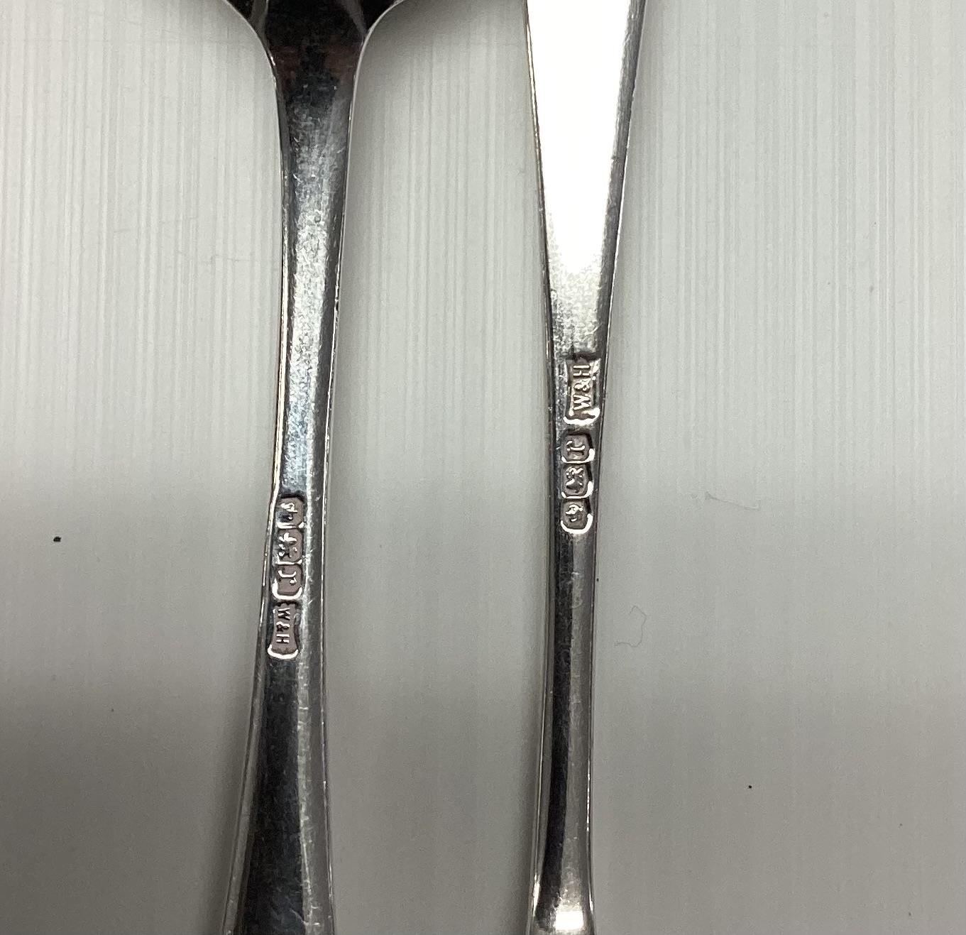 A Sterling silver flatware service (110 pieces), approx 192ozt, initials FBD - Image 7 of 9