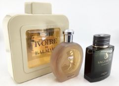 Three shop display perfume Factice Lancome, Rochasivoire De Balmain Largest 38cm