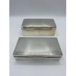 Sterling Silver cedar lined cigarette box, by Elkington & Co, Birmingham 1904, 18 cm x 8 x 6; and