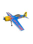 Blue, red and yellow coloured. Radio controlled model aeroplane. Branded Breitling Eagle 04. Circa