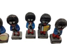 Collection of 1970s Robertson Jam advertising figures, originally called "gollys"