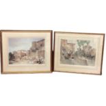 Wiliam Russell FLint ( ) British, Pair of limited edition prints in gilt glazed frames of Italian