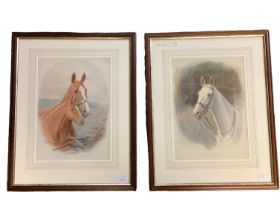 Pair of watercolours by Charles Edward Stewart, DOLLY GREY , and WILD THYME, framed and glazed, 34.