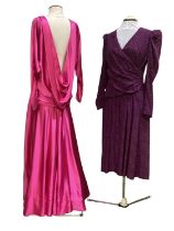Two Chelsea Design Company Limited, 1980s silk dresses, minor marks