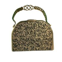 Collection of vintage handbags, including early Stratton and two leather jewellery boxes