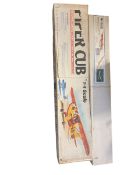 Four radio controlled model aircraft for assembly. To include Solution XL, Piper Cub, Bird of